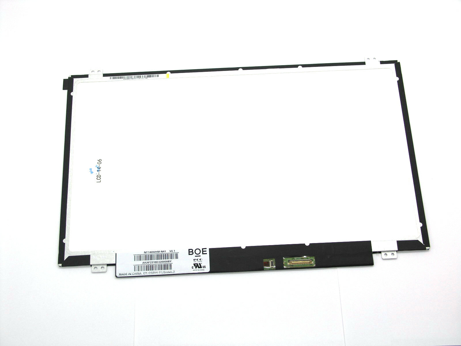 Матрица 14,0" LED 30pin 1366x768 Matte (NT140WHM-N41 V8.1) slim с ушами (LCD-14-06)