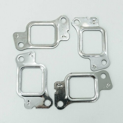 Прокладка выпускного коллектора MMC CANTER 4M40, QUNZE (металл) (комплект из 4 шт)