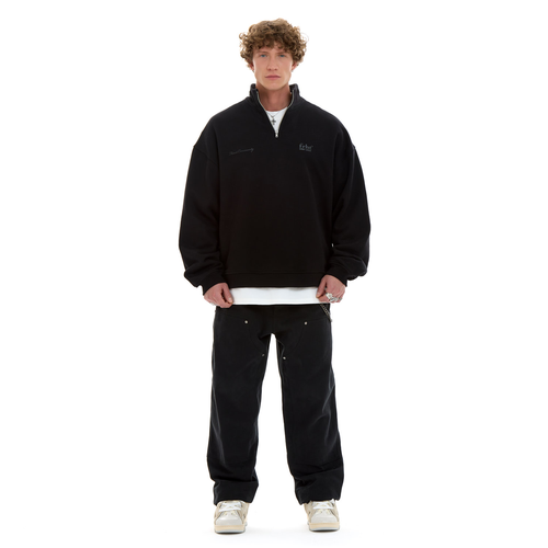 фото Свитшот frht half-zip, размер s, , black