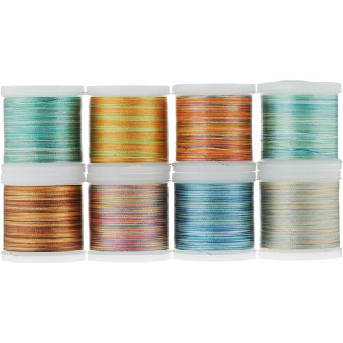 нитки вышивальные polyneon 40 1000м набор Набор швейных ниток Madeira Polyneon Astro, 200 м, 8 шт