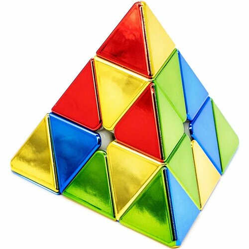 Головоломка Пирамидка Рубика Магнитная / ShengShou Pyraminx HuanCai Metallic M головоломка пирамидка магнитная shengshou 2x2 pyraminx mr m magnetic color