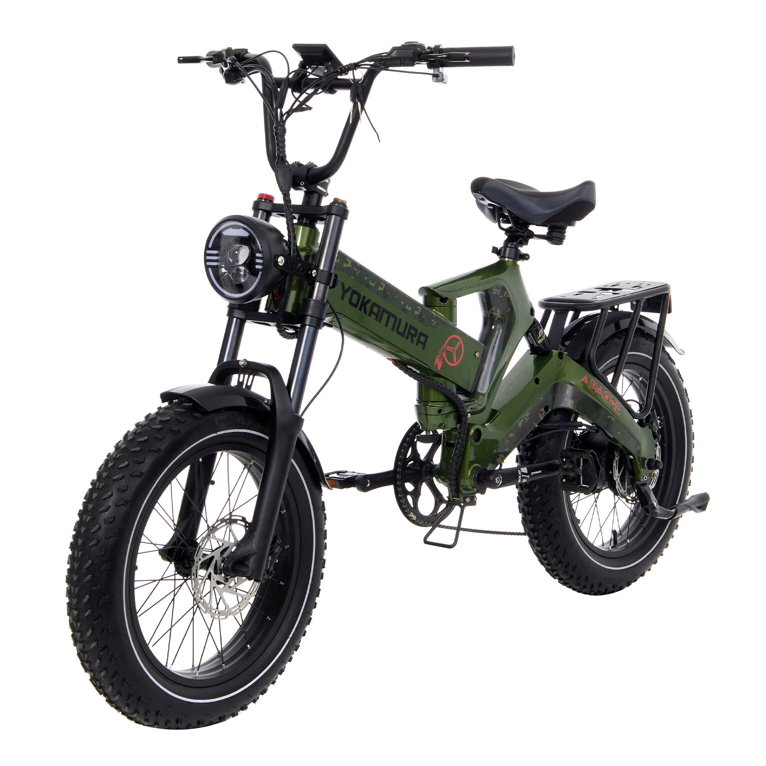 Электровелосипед Yokamura Apache (48V/20Ah) - Military Green