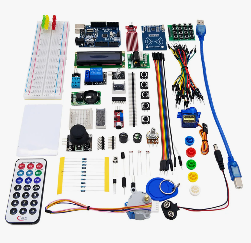 Набор для моделирования Ардуино (Arduino UNO R3) 9V Maximum KIT для начинающих без пайки