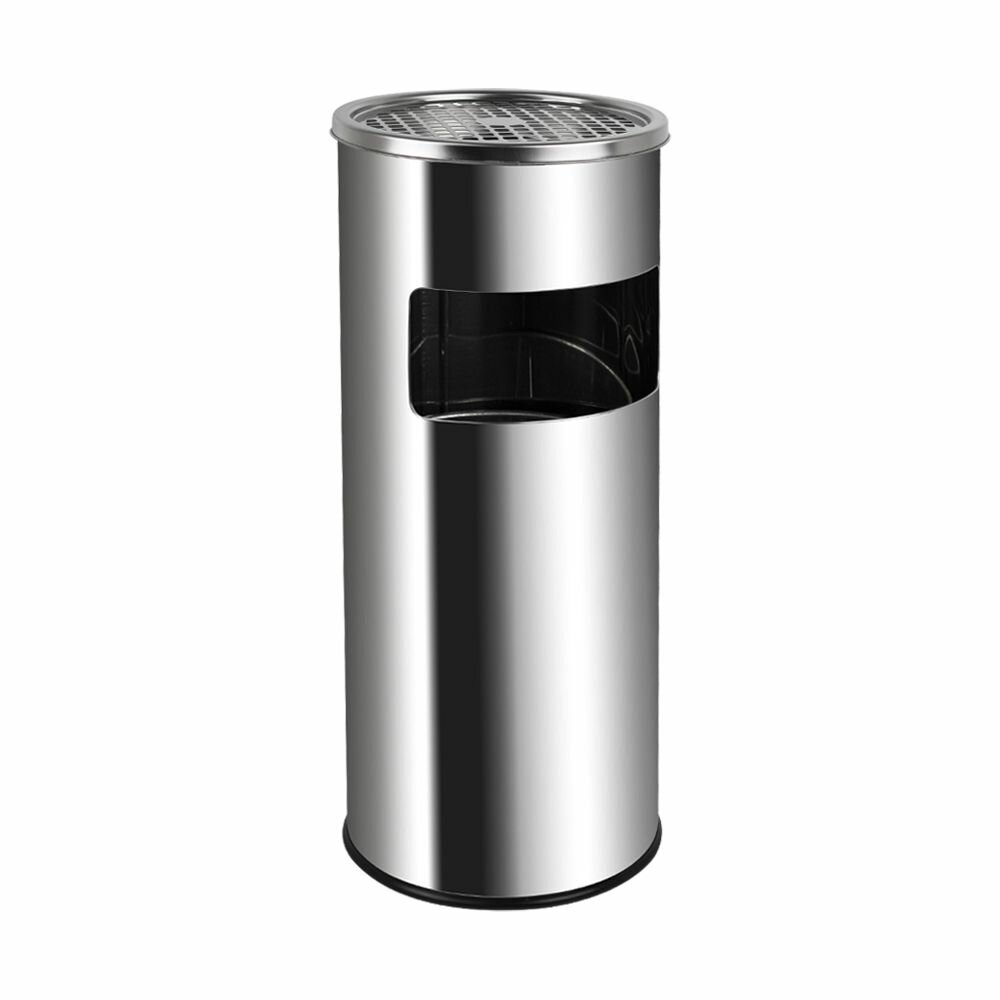 Урна уличная санакс 4018 хром с пепельницей премиум