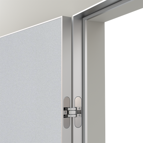 Скрытая дверь с алюминиевой кромкой Portafino Design, 600х2000 мм, алюминиевый короб