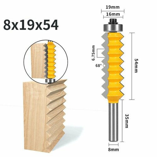 фреза микрошиповая 19357 Фреза микрошиповая для сращивания древесины