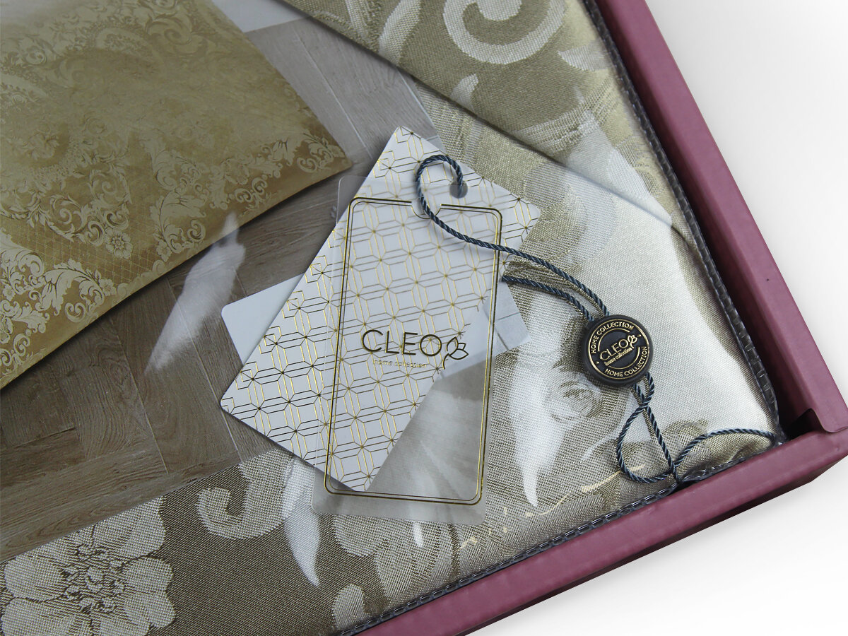 Постельное белье 2 спальное Cleo Satin Jacquard наволочки 50х70 и 70х70 — фото 1