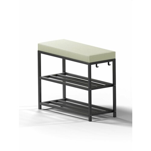 Обувница Pablo Marini Gelart, этажерка для обуви, разборная, с прямым сиденьем