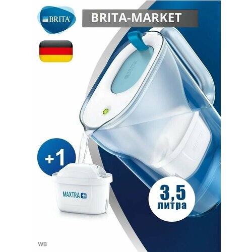 Фильтр- кувшин для воды BRITA Style Синий 3,5 л и 1 картридж MAXTRA+
