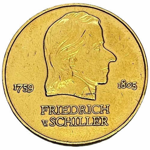 ГДР 20 марок 1972 г. (Фридрих Шиллер) (CN/Au) клуб нумизмат банкнота 50 марок гдр 1964 года фридрих энгельс