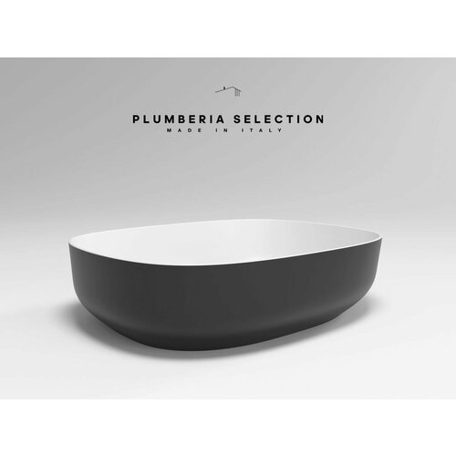 Раковина на столешницу PLUMBERIA SELECTION VELOMA OVAL BN