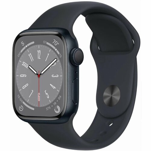 Умные часы Apple Watch Series 8 41 мм Aluminium Case midnight Sport Band SM 4419600₽