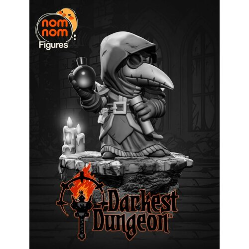 Коллекционная фигурка чиби Чумной Доктор из Darkest Dungeons набор чумной доктор 3 комикс фигурка