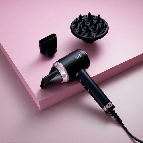 Фен KEUNE Ionic Pro Lux HD-1801Di 1600 Вт цвет черно-розовый 2499000₽