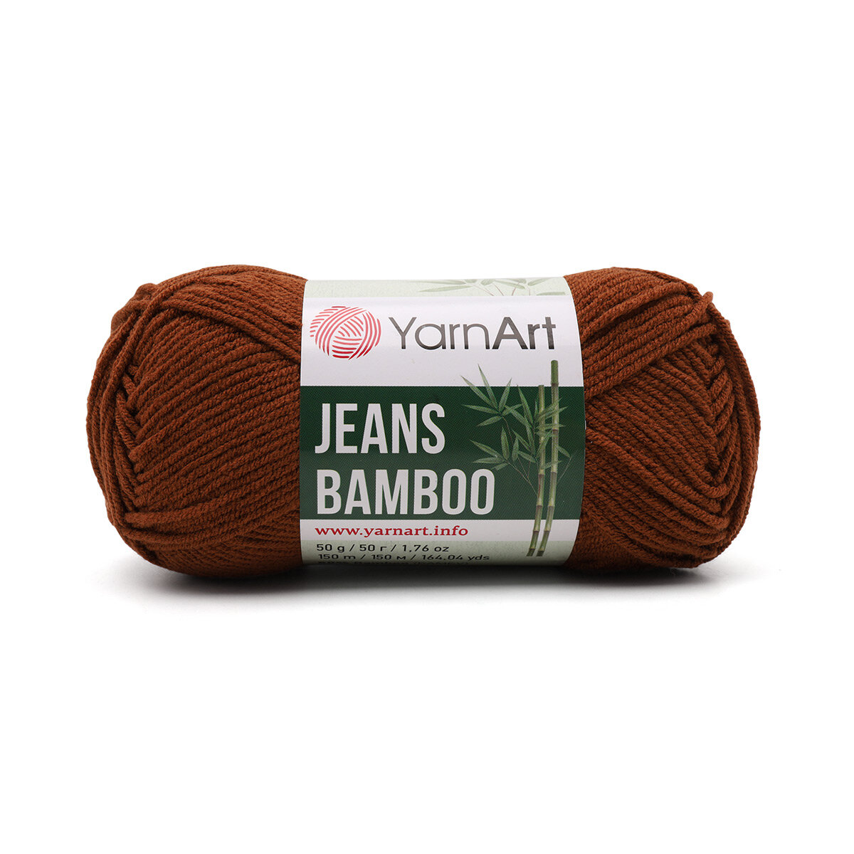 Пряжа для вязания YarnArt 'Jeans bamboo' 50гр 150м (50% бамбук, 50% полиакрил) (133 коричневый), 10 мотков