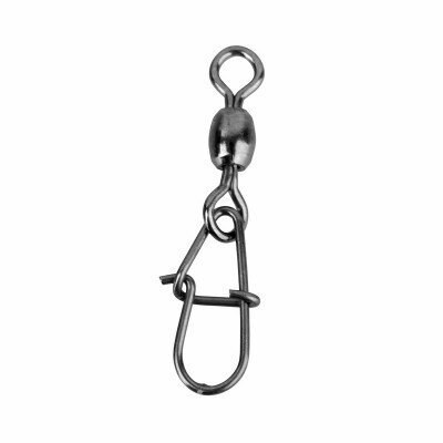 Вертлюг с застежкой Savage Gear Eggsnap swivel M №2 38кг 10шт