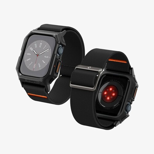 Чехол с ремешком SPIGEN для Apple Watch (45/44 mm) - Lite Fit Pro - Черный - ACS07103