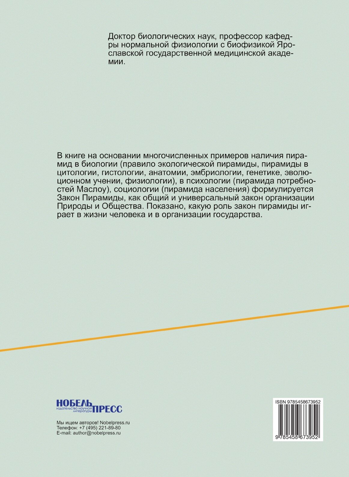 Книга Закон пирамиды - Базисный Закон Организации природы и Общества - фото №2