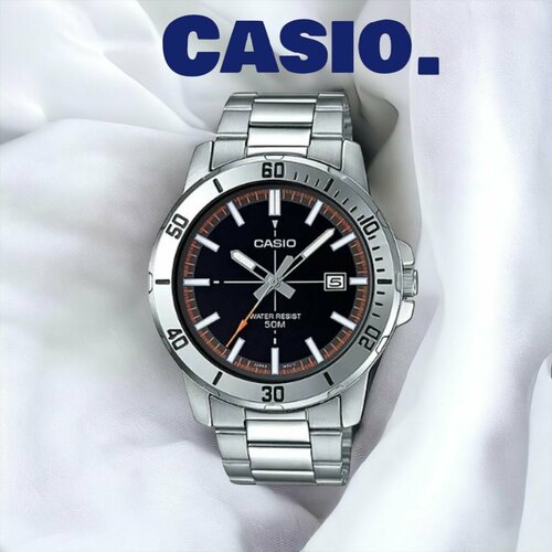 Наручные часы CASIO, серебряный часы наручные casio mtp vd01d 2e