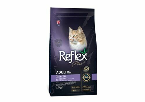 фото REFLEX Сухой корм для кошек, PLUS Adult Cat Food Skin Care Salmon, для здоровой кожи, с лососем, 1,5 кг