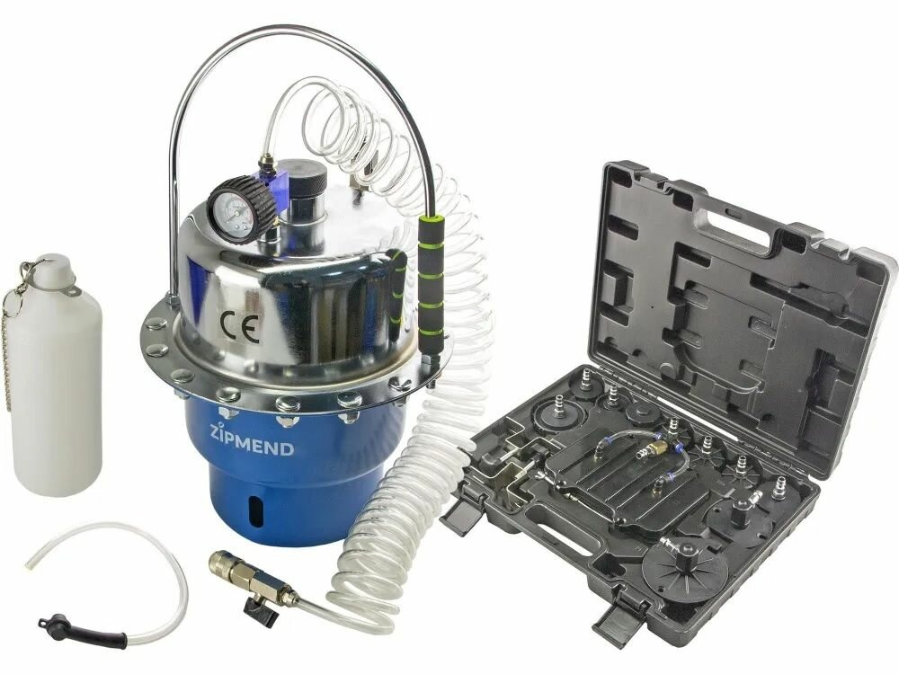 Установка для замены тормозной жидкости пневматическая ZIPMEND ZS-F280001
