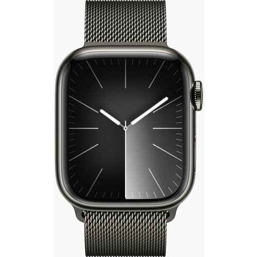 apple watch series 8 41mm graphite stainless steel case with graphite milanese loop gps cellular размер ремешка s m m l Умные часы Apple Watch Series 9 41 мм Stainless Steel Case GPS, Graphite Milanese Loop