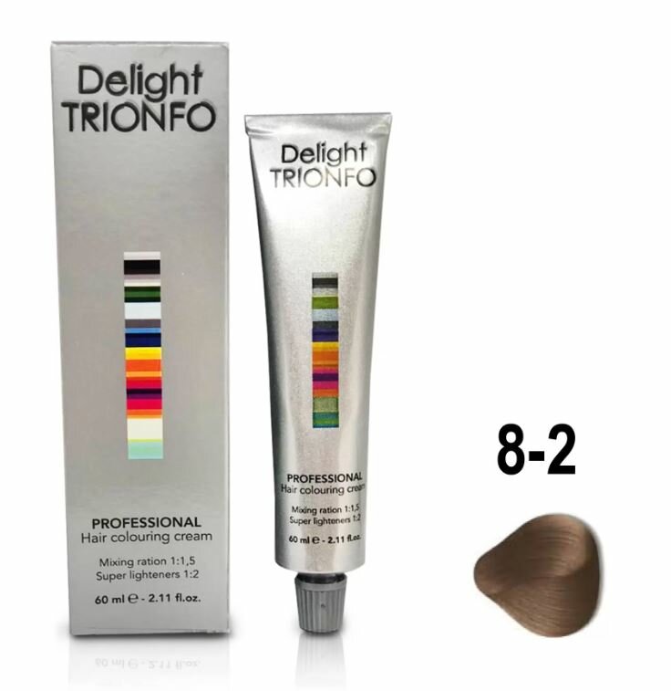 Constant Delight Trionfo - Констант Делайт Триумфо Краска для волос, 60 мл - Констант Делайт Триумфо Светлый русый пепельный ДТ 8-2 — фото 1