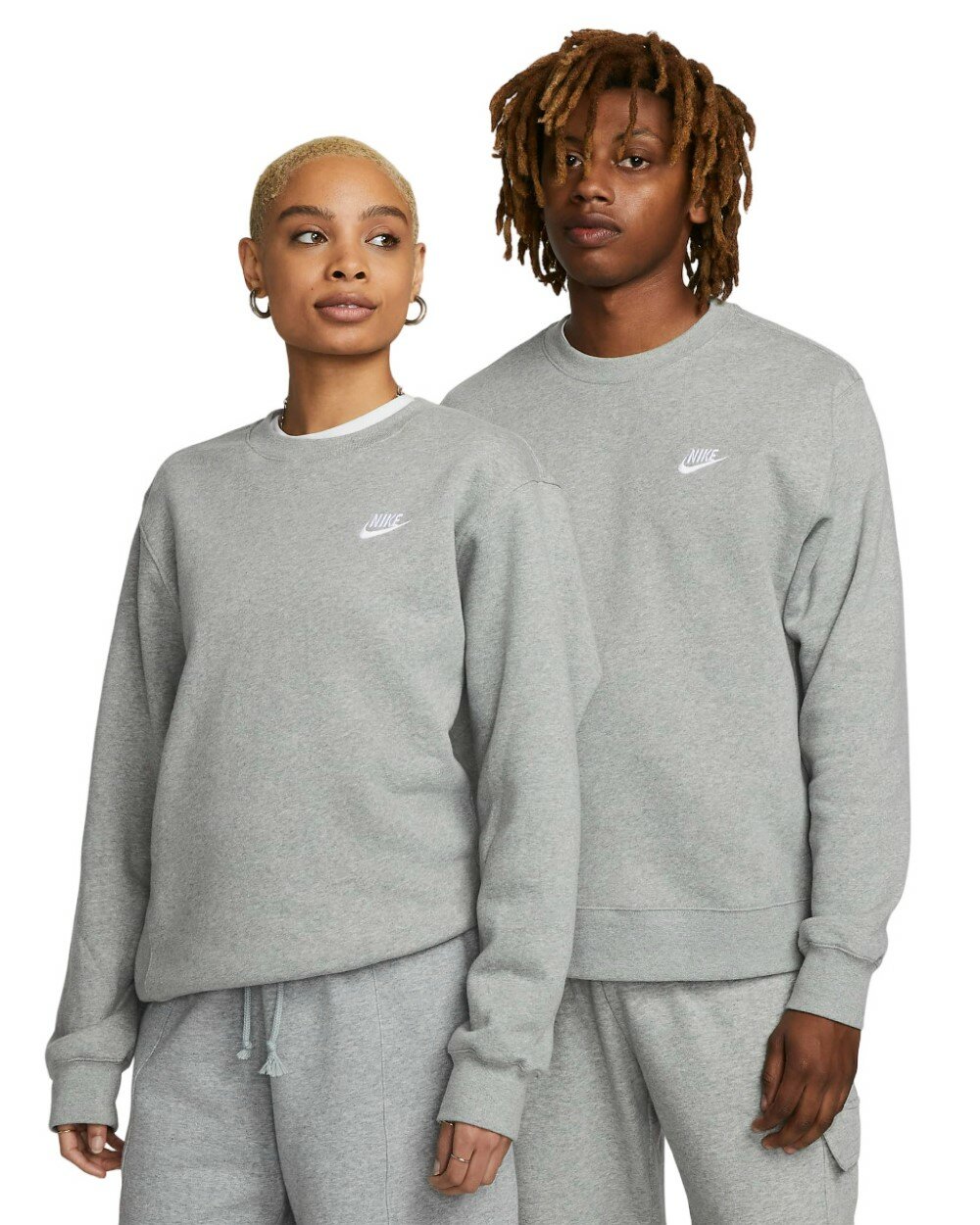 Толстовка мужская Nike Sportswear Club Crew (Серый) XL; grey (серый); BV2662-063-XL