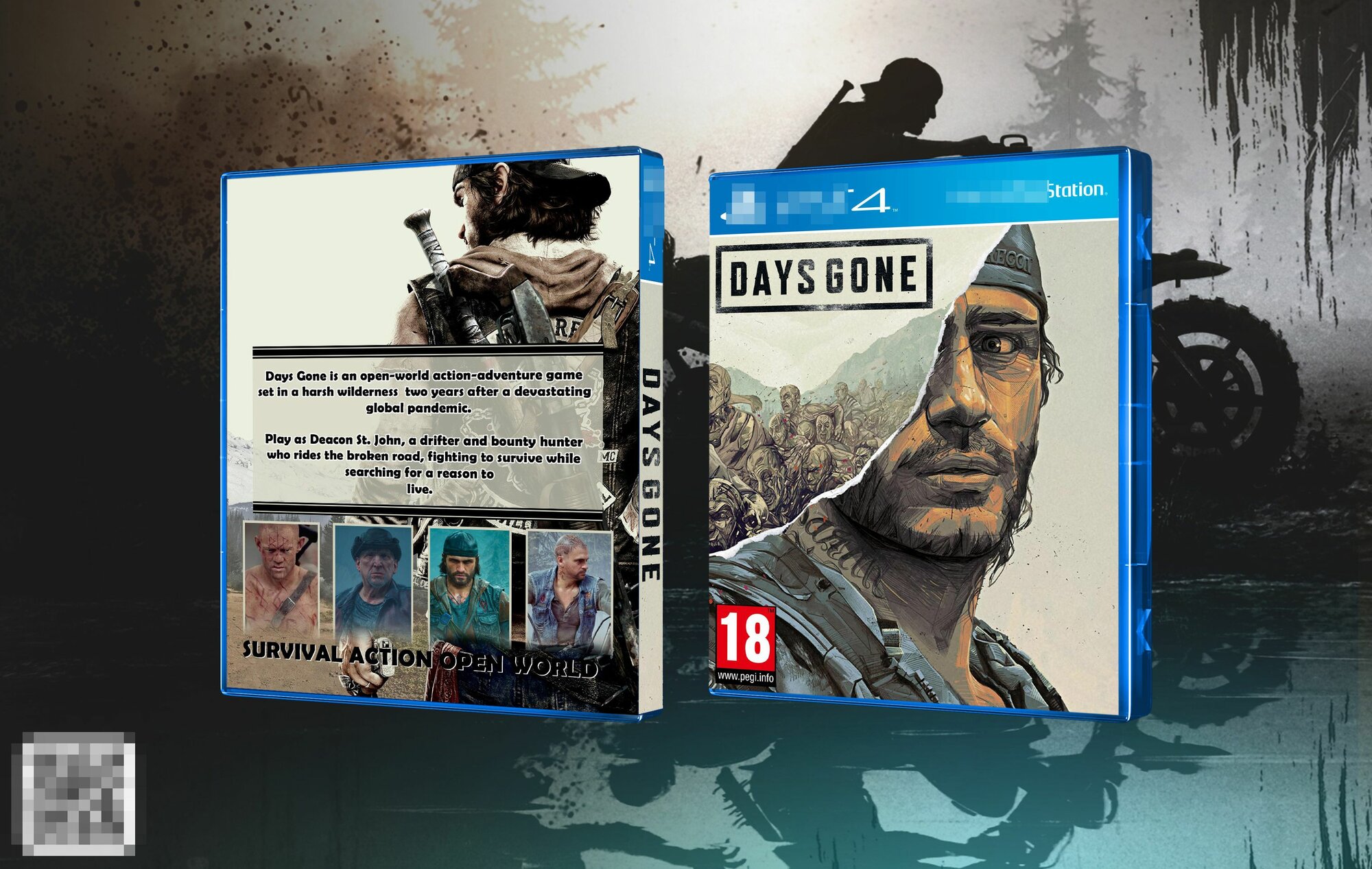 Days Gone / Эксклюзивная Обложка для Кейса PS4