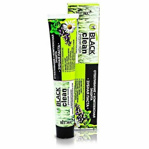 Зубная паста Белита Black clean Отбеливаниекомплексная защита 85г 3 уп 1305₽