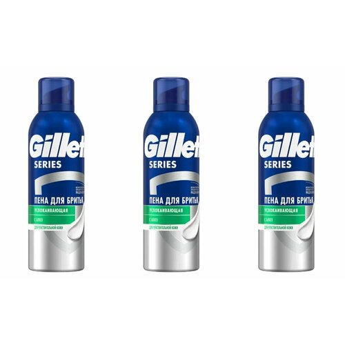 Пена для бритья Gillette Series успокаивающая, 200 мл, 3 шт.