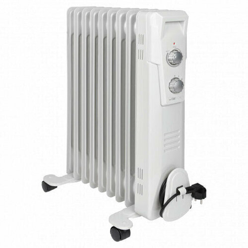 Clatronic RA 3736 - Oil electric space heater - Oil - Indoor - Floor - White - Operation 1441800₽
