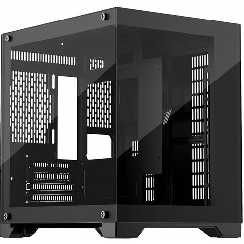 Корпус microATX 1stPlayer MEGAVIEW MV5-T Без БП чёрный