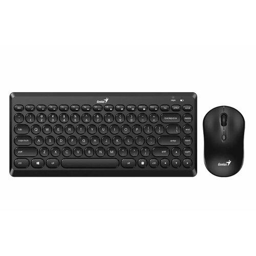 игровая клавиатура genius scorpion k220 black usb черный матовый Комплект мыши и клавиатуры Genius LuxeMate Q8000