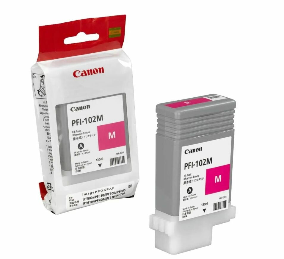 Картридж для струйного принтера CANON PFI-102M Magenta (0897B001)