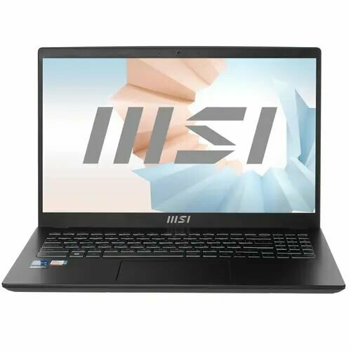 15.6 Ноутбук MSI Modern 15 B13M-608RU черный 15 6 ноутбук asus vivobook 15 x1500ea bq2337 1920x1080 intel core i5 1135g7 2 4 ггц ram 8 гб ddr4 ssd 512 гб intel iris xe graphics dos 90nb0ty5 m01ck0 черный