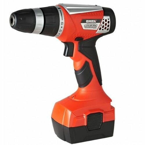фото Аккумуляторная дрель OMAX 12В в комплекте биты и сверла