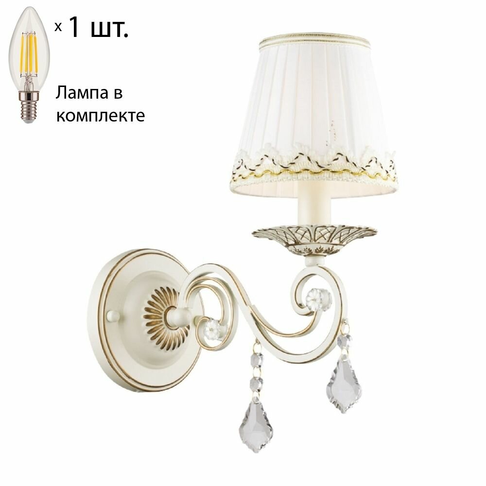 Бра с лампочкой Favourite Musa 1734-1WLamps E14 Свеча