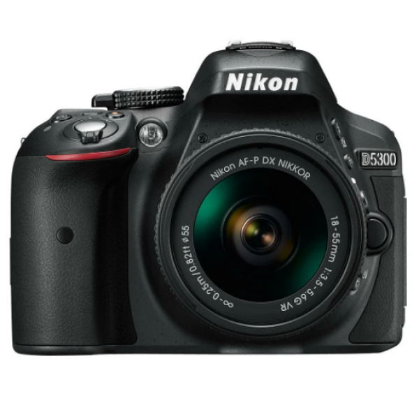 Фотоаппарат Nikon D5300 Kit AF-P 18-55mm f/3.5-5.6 VR, черный