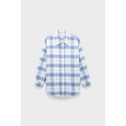 фото Рубашка denimist, button front shirt blue/white plaid, размер 40, голубой
