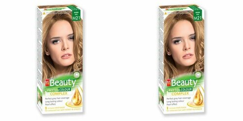 MM Beauty Краска для волос, тон M21 Спелая рожь, 125мл, 2 штуки