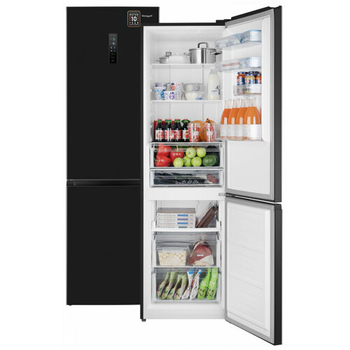 Отдельностоящий холодильник с инвертором Weissgauff WRK 2000 Total NoFrost Inverter Black Inox 5774000₽