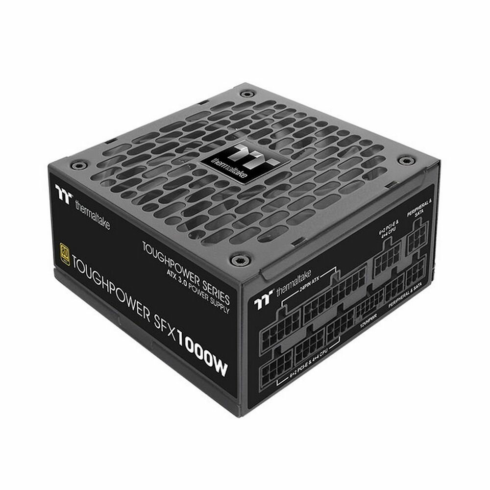 Thermaltake Блок питания Thermaltake Toughpower SFX 1000W PS-STP-1000FNFAGE-1 /Fully Modular/Non Light/Full Range/Analog/80 Plus Gold/EU/100% JP CAP/All Flat Cables/Gen 5 PS-STP-1000FNFAGE-1