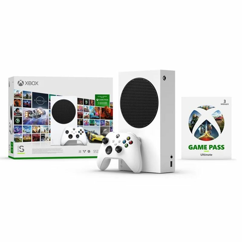 Игровая приставка Microsoft Xbox Series S 512 ГБ SSD, белая