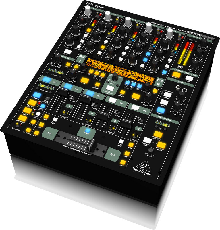 BEHRINGER DDM4000 - цифровой DJ- микшерный пульт, 5 кан, 4 стерео+1 микрофонный вход INV_DDM4000