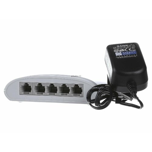 Сетевой коммутатор 010100 Мбит порты DGS-1005DE DLink 0790069252686 10086₽