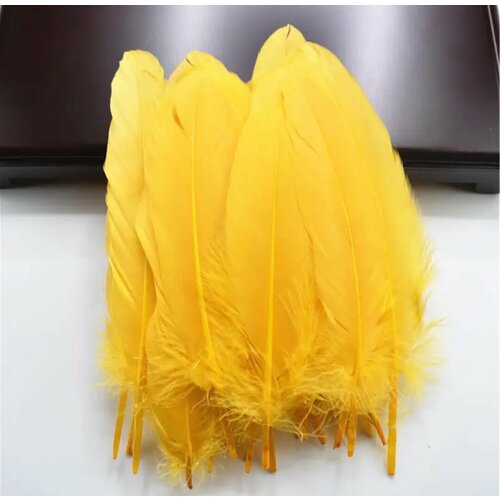 Гусиные перья для рукоделия перья декоративные цветные гусиные 30 шт