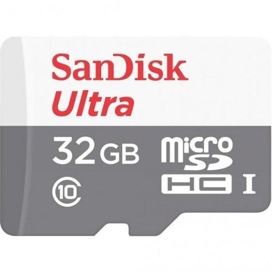 Карта памяти SanDisk Ultra microSDHC UHS-I Cl10 +ад, SDSQUNS-032G-GN3MA