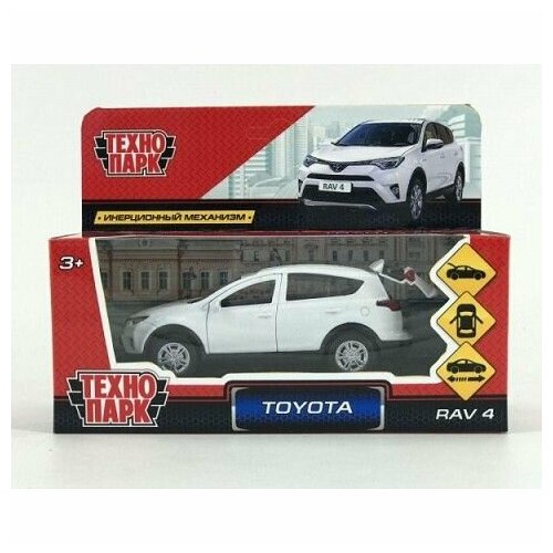 Машина металл. Rav4 белый (12см) откр. дв, инерц, в/к RAV4-WH 48609 28040 пара передней верхней резины для нового rav4