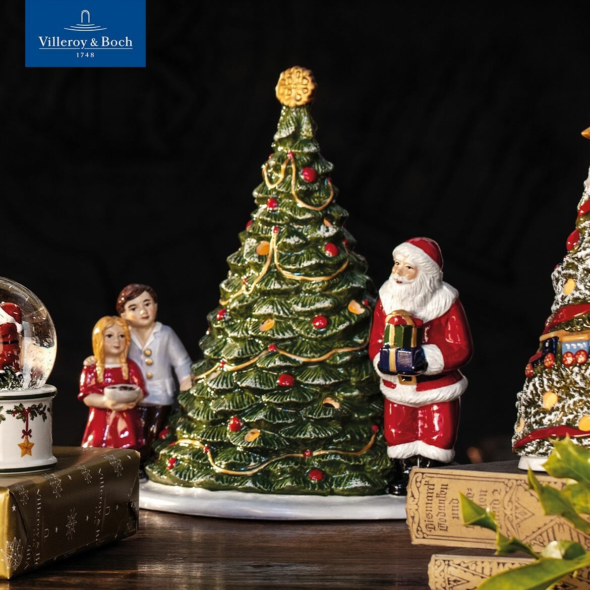 Подсвечник новогодний "Елка" 23 см, Christmas Toys, Villeroy & Boch, Премиум-Фарфор.